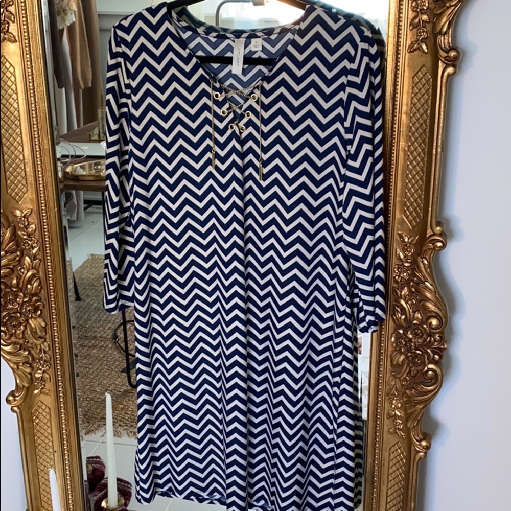 Tacera dress with gold hardware